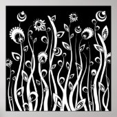 Fantasie-Blume Poster (Vorne)