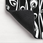 Fantasie-Blume_weiß Mousepad (Ecke)