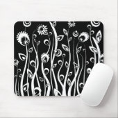 Fantasie-Blume_weiß Mousepad (Mit Mouse)