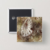 Fantasie-Blumen Button (Vorne & Hinten)