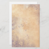 Fantasie-Blumen - lila Briefpapier (Vorne/Hinten)