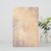 Fantasie-Blumen - lila Briefpapier (Stehend Vorderseite)