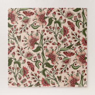 Fantasie-Blumen Paisley Handgezeichnet Puzzle
