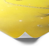 Fantasie-Blumendrache Poster (Ecke)