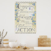 Fantasie - Charles Haanel Zitat Poster (Küche)