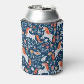 Fantasie der Menschen: Einhörner, Kaninchen, Vögel Dosenkühler (Kanne Rückseite)