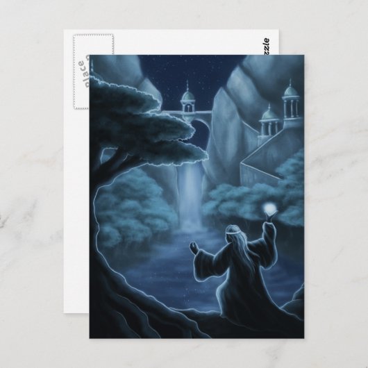 Fantasie der mystischen Gewässer Postkarte (Vorne/Hinten)