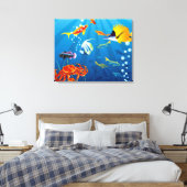 Fantasie der Unterwasserfische Leinwanddruck (Insitu (Schlafzimmer))