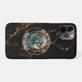 Fantasie-Design Marmor | Sensenmann | Motivation Case-Mate iPhone Hülle (Rückseite (Horizontal))