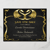 Fantasie-Drachen-Hochzeit - Save the Date Karte (Vorderseite)