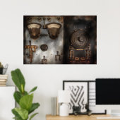 Fantasie - Eine Hommage an Steampunk Poster (Heimbüro)