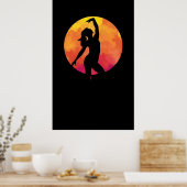 Fantasie eines Mädchens, das nachts unter dem Poster (Küche)