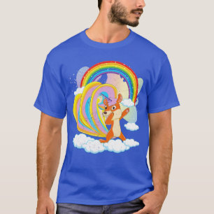 Fantasie Einhorn Liebhaber Regenbogen Süß Wald Tie T-Shirt