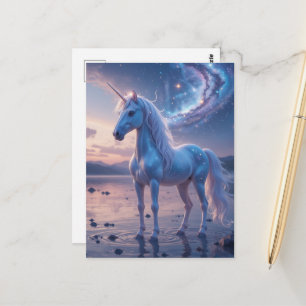 Fantasie-Einhorn Postkarte