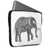 Fantasie-Elefant-Gekritzel Laptopschutzhülle (Vorne Rechts)