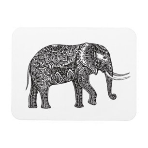Fantasie-Elefant-Gekritzel Magnet
