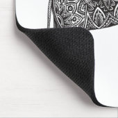 Fantasie-Elefant-Gekritzel Mousepad (Ecke)