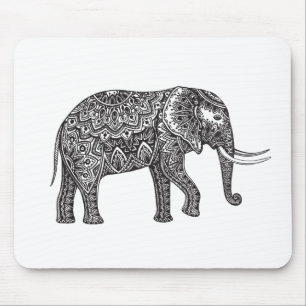 Fantasie-Elefant-Gekritzel Mousepad