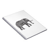 Fantasie-Elefant-Gekritzel Notizblock (Rechte Seite)