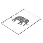 Fantasie-Elefant-Gekritzel Notizblock (Linke Seite)