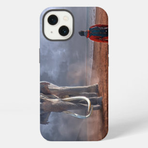 Fantasie-Elefant und Mann iPhone 13 Hülle