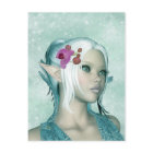 Fantasie-Elf-Kunst-Postkarte - Elven Prinzessin