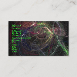 Fantasie-Entwurfs-Visitenkarte-Schablone Visitenkarte