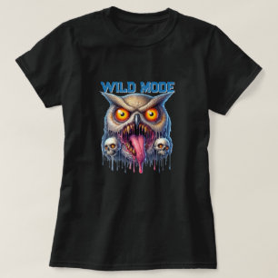 Fantasie-Eule im Wild-Modus T-Shirt