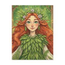 Fantasie, Fairy, Elf, Mavka, Märchen Postkarte