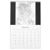 Fantasie-Farbton-Kalender Kalender (Mär 2026)