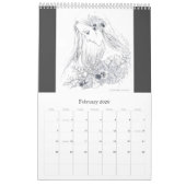 Fantasie-Farbton-Kalender Kalender (Feb 2026)
