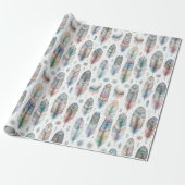 Fantasie-Feder Geschenkpapier (Ungerollt)