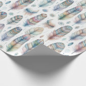 Fantasie-Feder Geschenkpapier (Ecke)