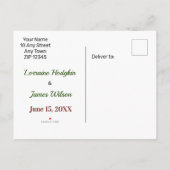 Fantasie Fee-Geschichte Save the Date Ankündigungspostkarte (Rückseite)