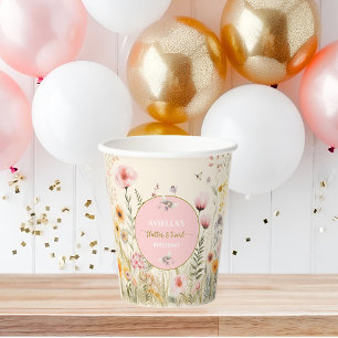 Fantasie-Feenvolant und -wirbel Wildblume Pappbecher
