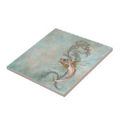 Fantasie-Fisch Art Nouveau Fliese (Seite)