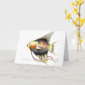 Fantasie-Fische: Angelo Karte (Gelbe Blume)