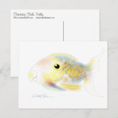 Fantasie-Fische: Polly Postkarten (Vorne/Hinten)