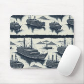 Fantasie-Flotte Mousepad (Mit Mouse)