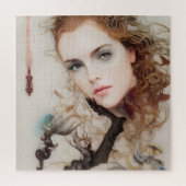 Fantasie Frau AI Generierte Art Jigsaw Puzzle (Vertikal)