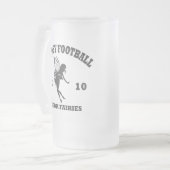 Fantasie-Fußball-Bier-Tasse Mattglas Bierglas (Vorderseite Links)