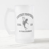 Fantasie-Fußball-Bier-Tasse Mattglas Bierglas (Links)