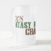 Fantasie-Fußball-Champion 2008 Mattglas Bierglas (Vorderseite Links)