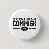 Fantasie-Fußball Commish Button (Vorderseite)