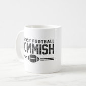 Fantasie-Fußball Commish Kaffeetasse (Vorderseite Links)