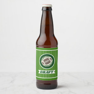 Fantasie-Fußball-Entwurf Bierflaschenetikett