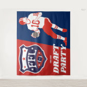 Fantasie-Fußball-Entwurfs-Party Wandteppich (Vorderseite)