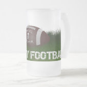 Fantasie-Fußball-Fieber Mattglas Bierglas (VorderseiteRechts)