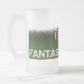 Fantasie-Fußball-Fieber Mattglas Bierglas (Links)