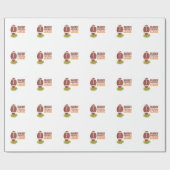 Fantasie-Fußball Geschenkpapier (Flach)